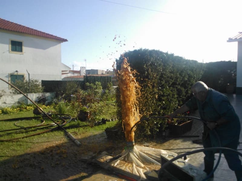 Limpeza e manutenção de furos